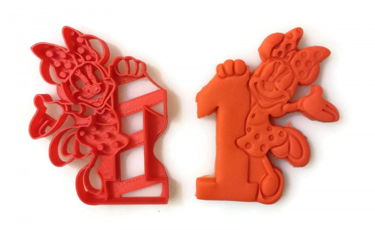 Minnie Mouse 1st Year 1 Year Cookie Cutter Fondant Cutter