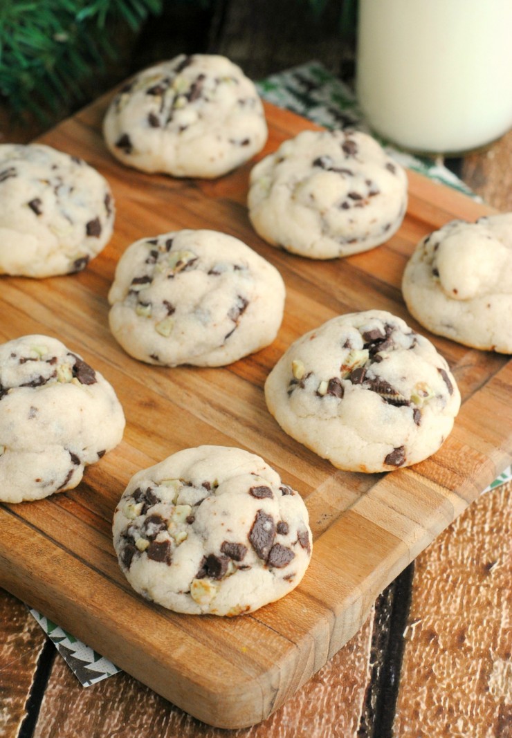 Mint Cake Mix Cookies