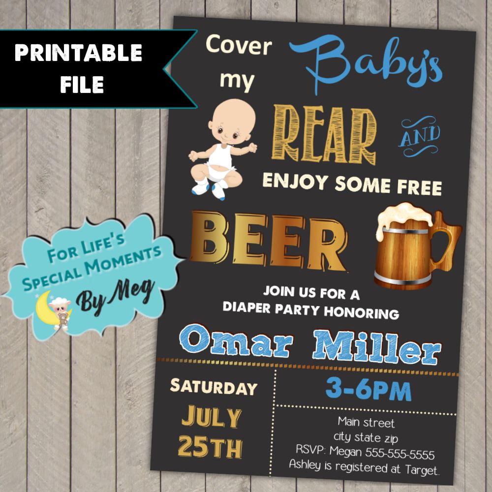 New Diaper Party Invites 24 For Invitation Design Inspiration With