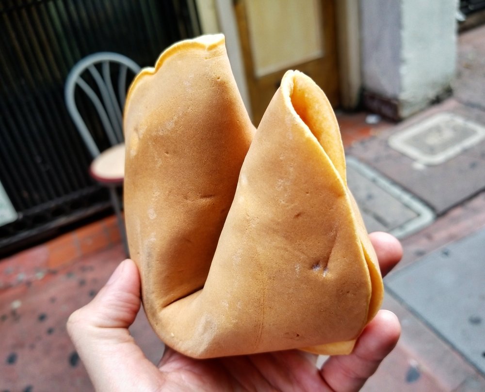 Giant Fortune Cookie Filled With Fortune Cookies