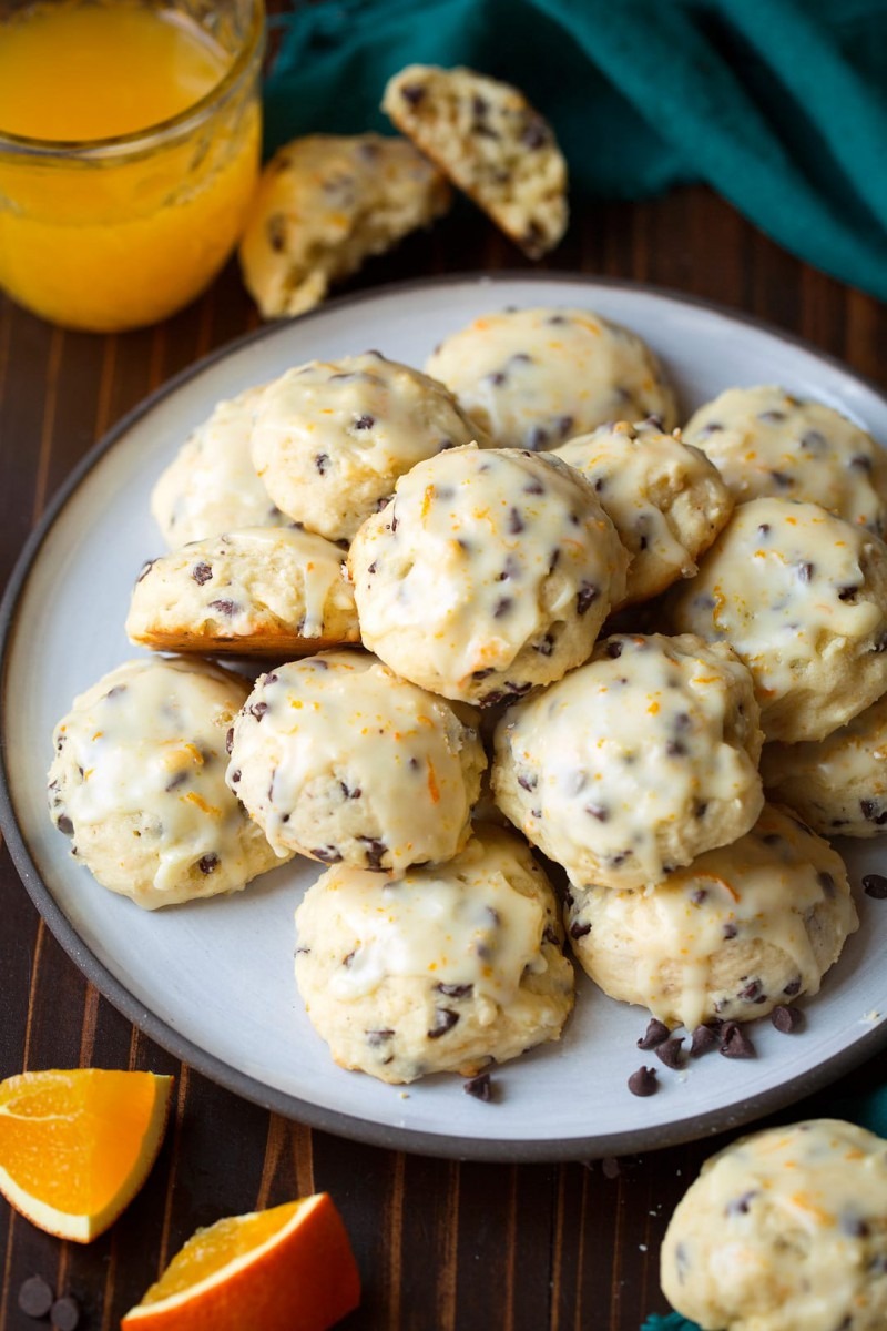 Orange Chocolate Chip Ricotta Cookies