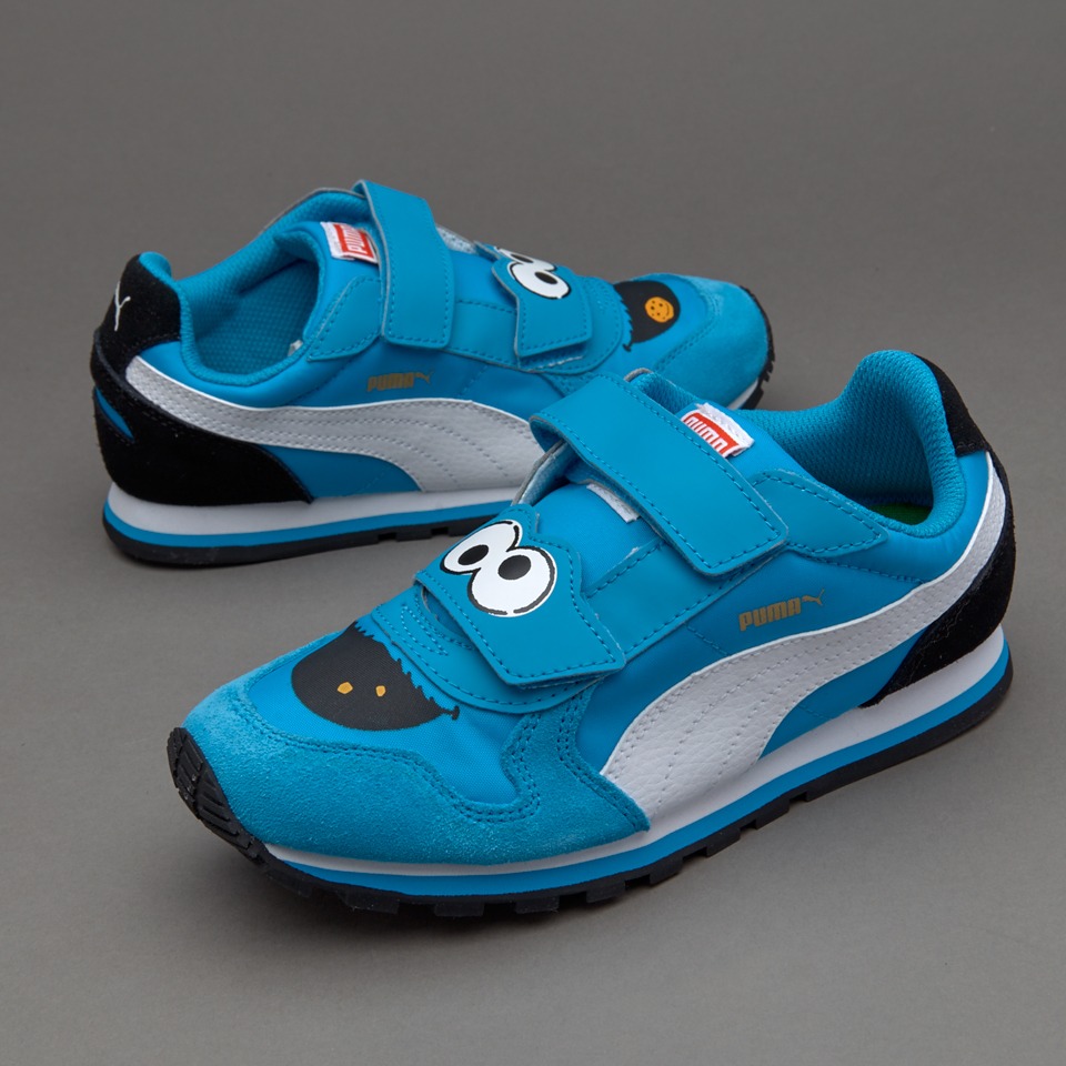 Girls Shoes,fashion Puma St Runner Sesame Street Cookie Monster