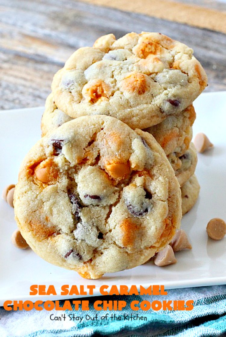 Sea Salt Caramel Chocolate Chip Cookies