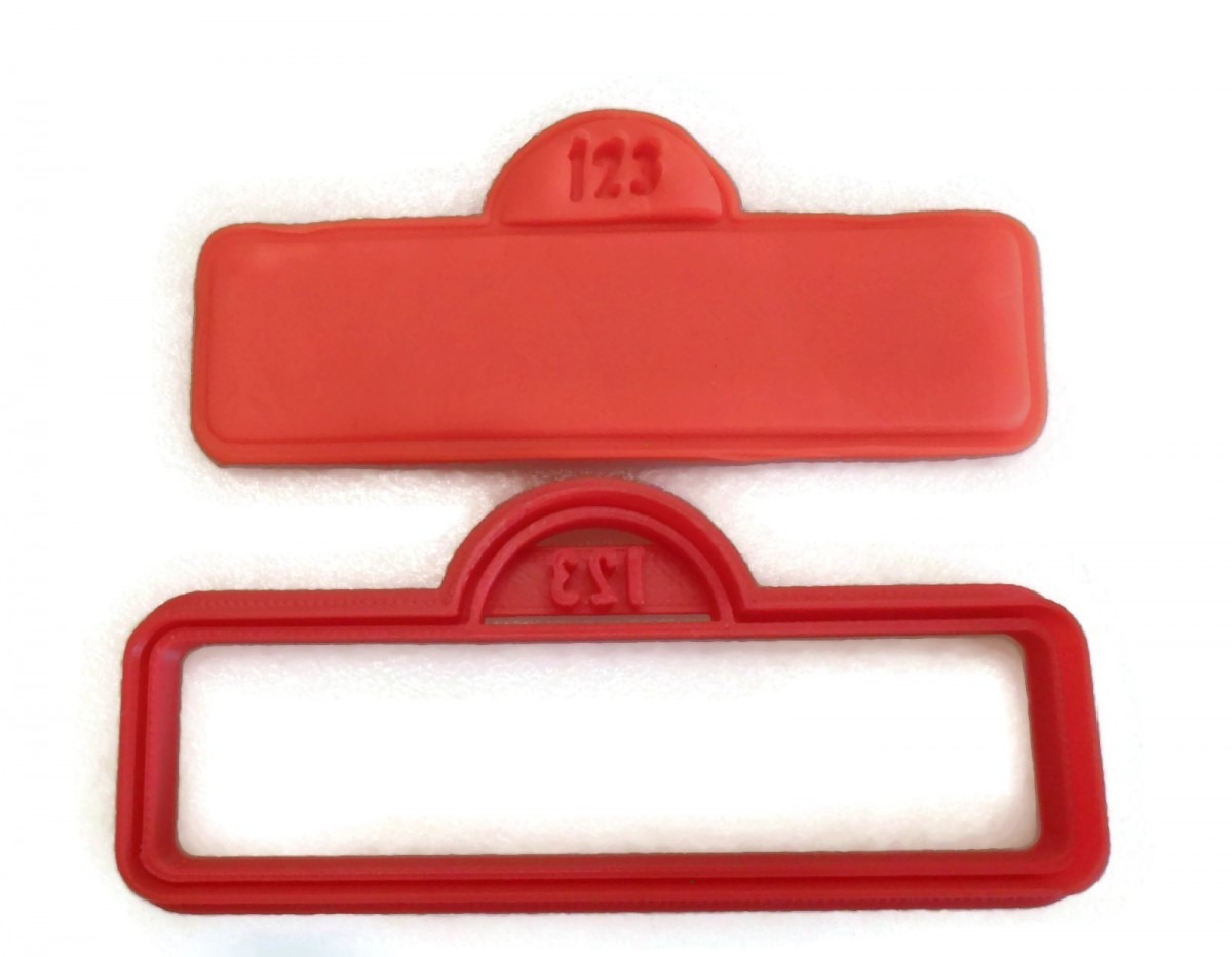 Sesame Street Style Street Sign Cookie Cutter Fondant Cutter