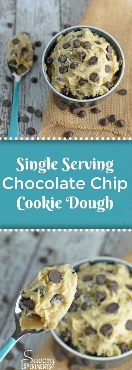 Single Serve Eggless Cookie Dough Recipe + Video