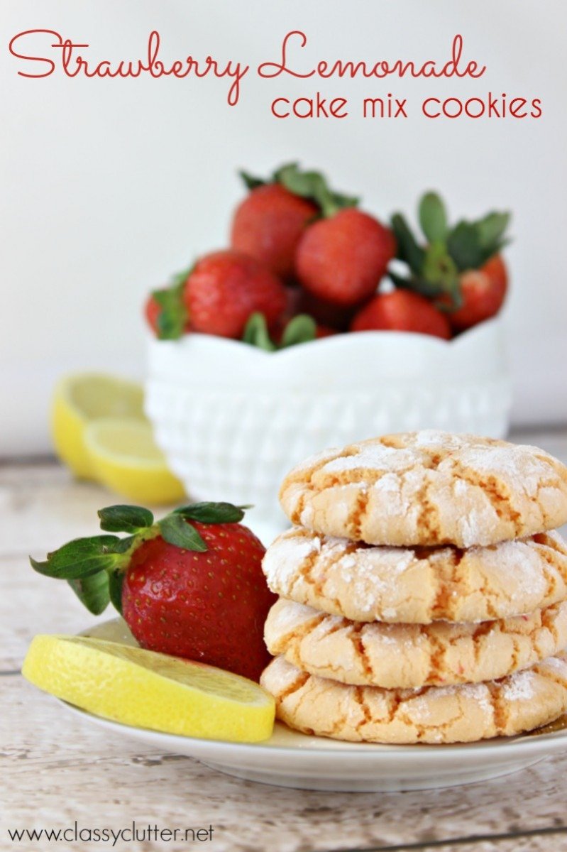 Strawberry Lemonade Cookies