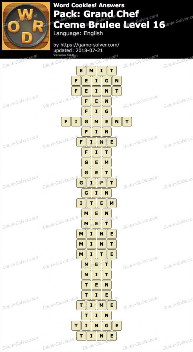 Word Cookies Grand Chef
