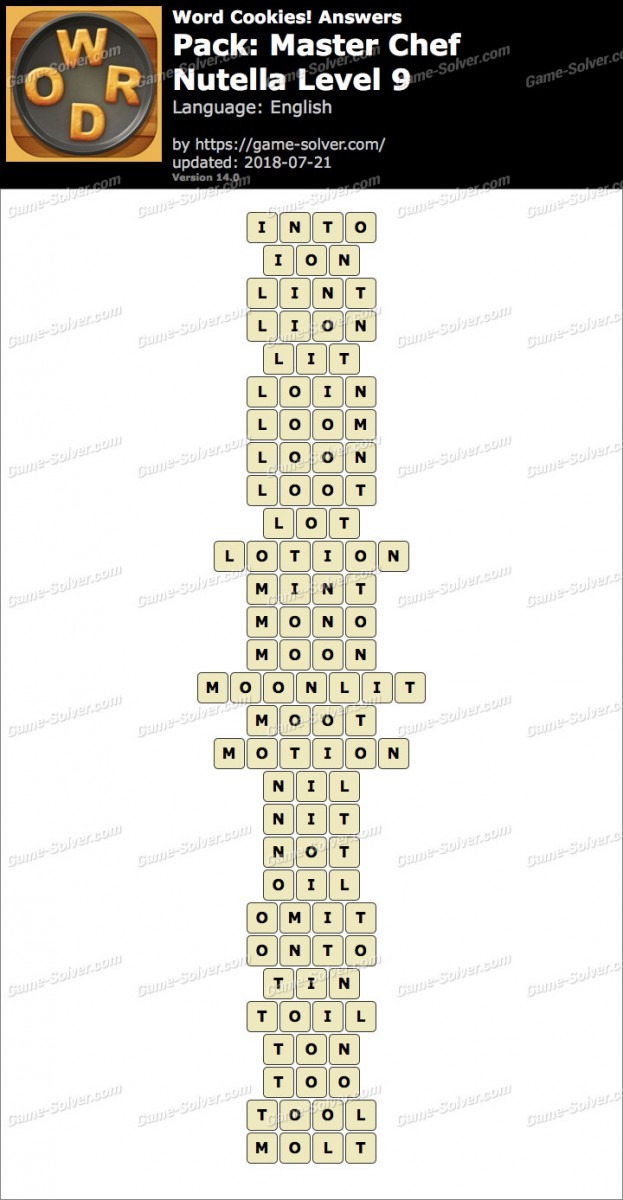 Word Cookies Master Chef