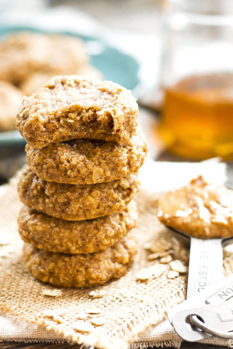 Almond Butter Oatmeal Cookies