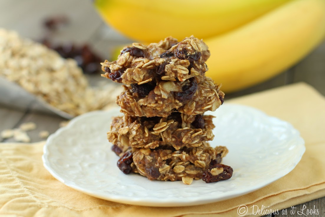 No Added Sugar Banana Oat Cookies