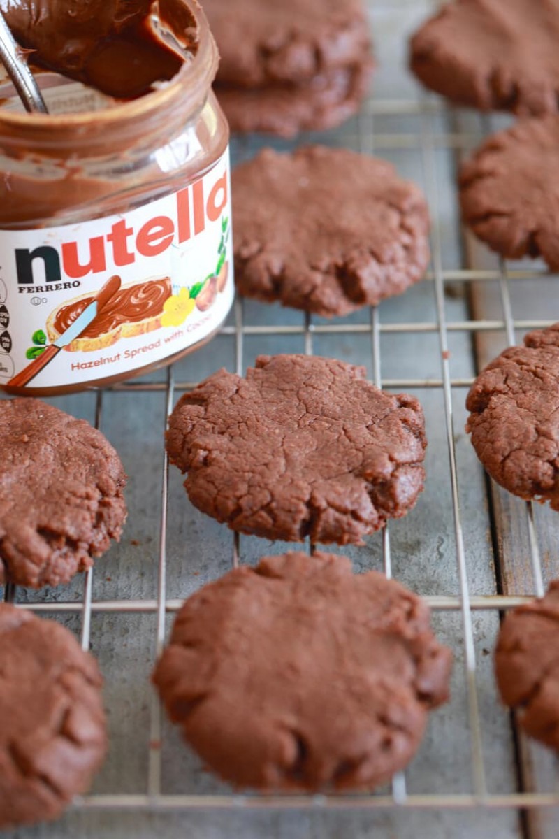 3 Ingredient Nutella Cookies