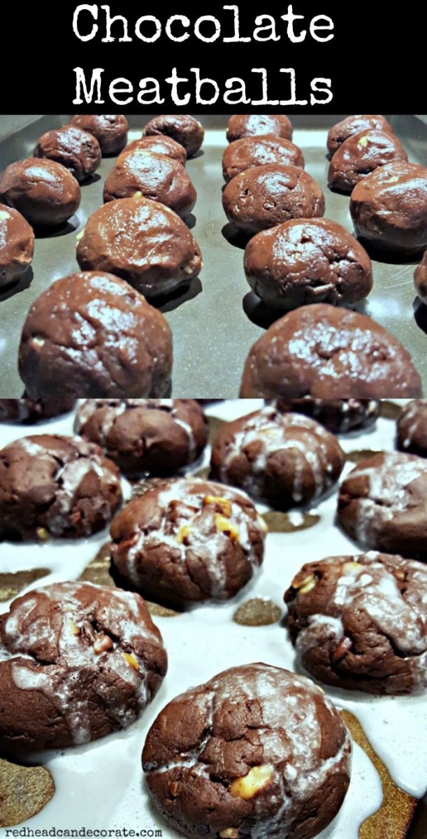 Chocolate Meatball Cookies