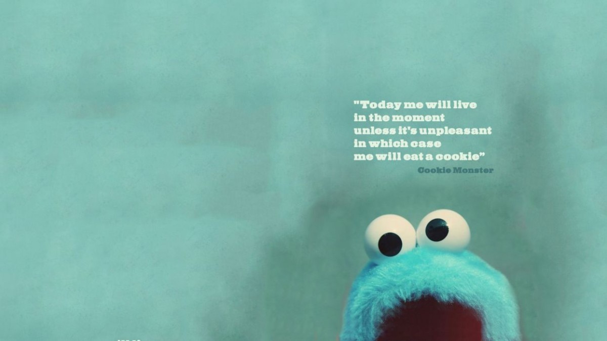 Cookie Monster Green Live Cookie Wallpaper