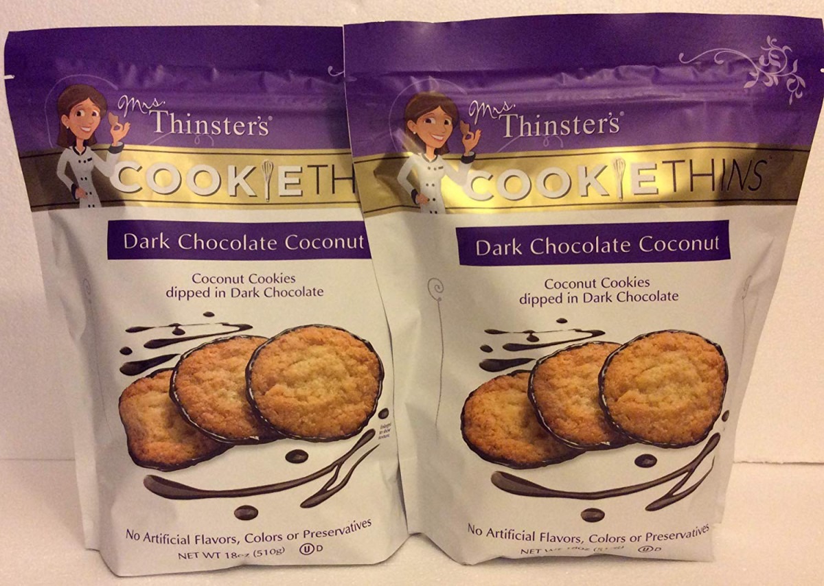 Amazon Com  Mrs  Thinsters (2 Pack) Dark Chocolate Coconut Cookie