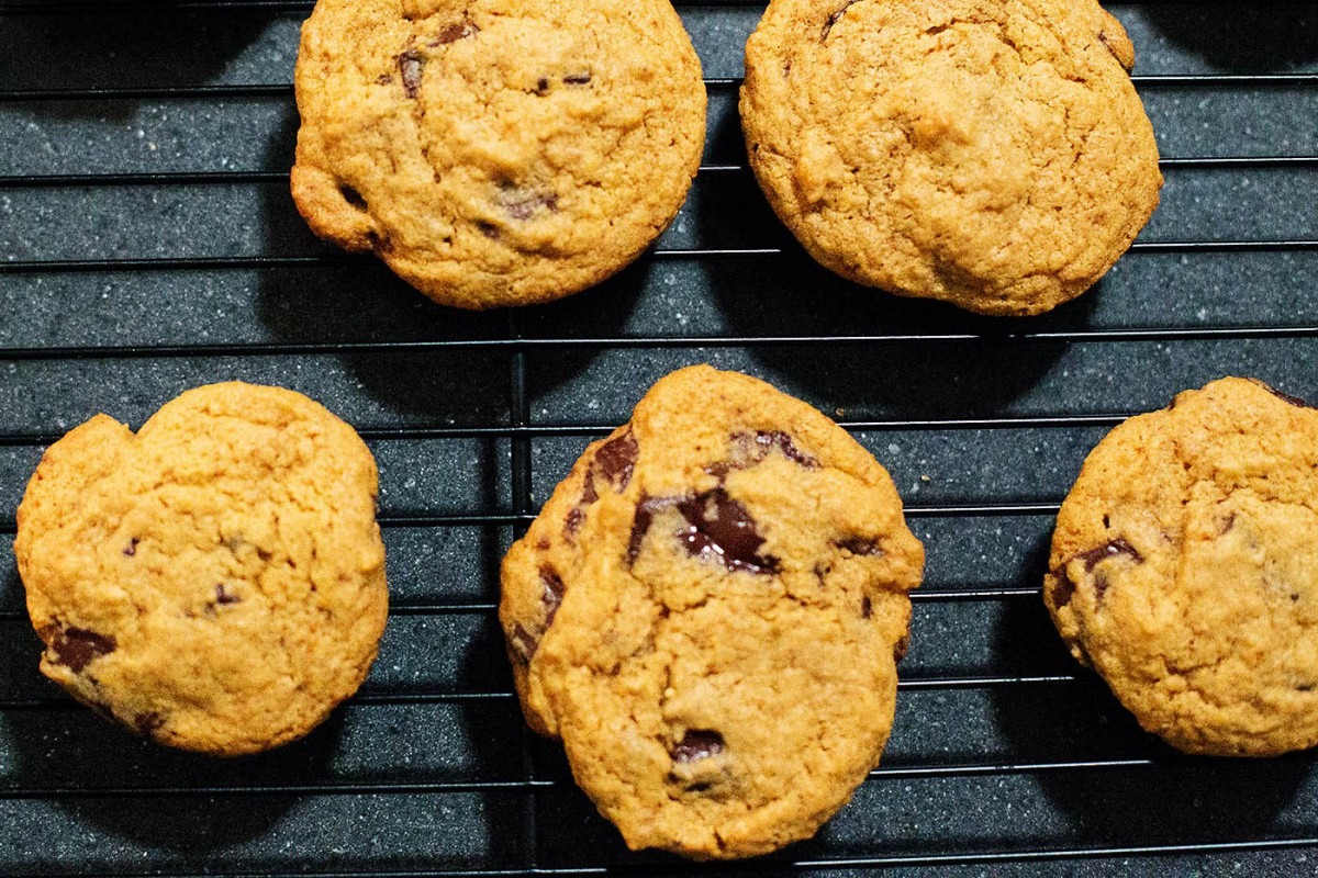 Pumpkin Pancake Chocolate Chip Cookies