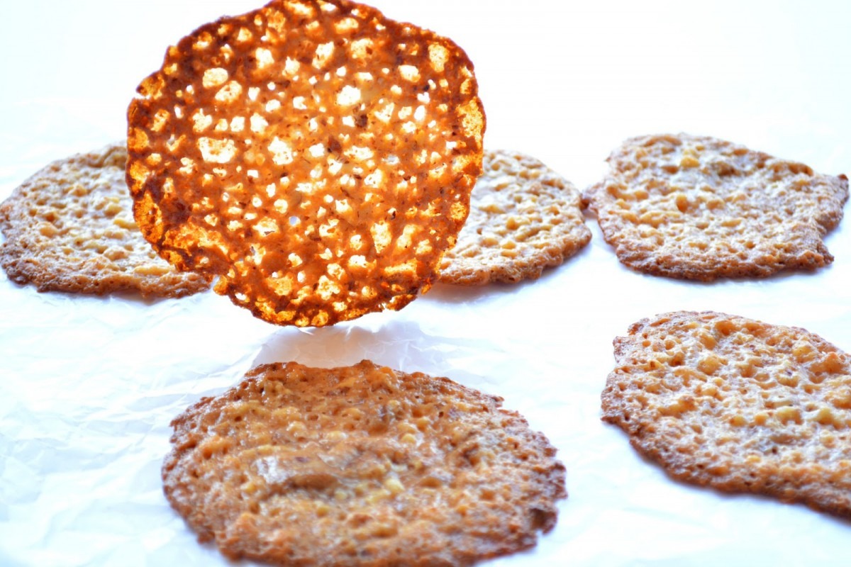 5 Ingredients Or Less  Almond Lace Cookies