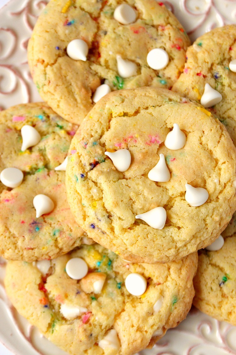 Birthday Cake Mix Cookies Recipe