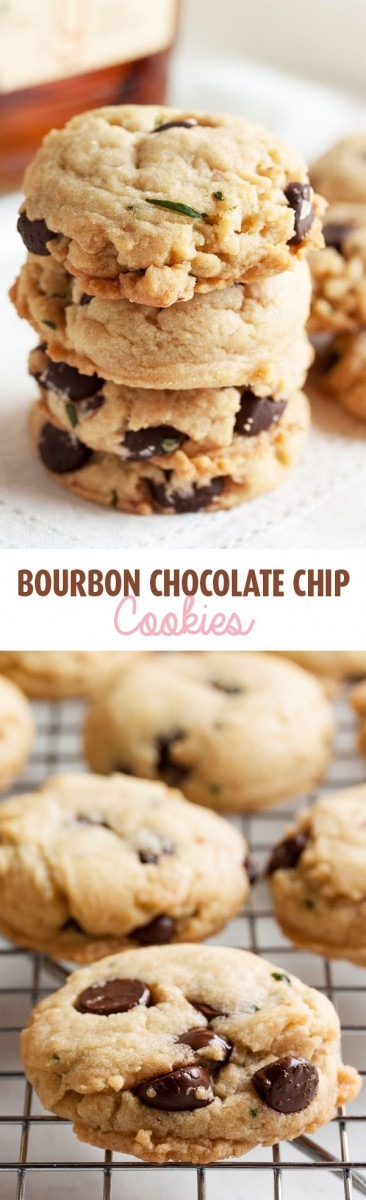 Brown Butter Bourbon Chocolate Chip Cookies