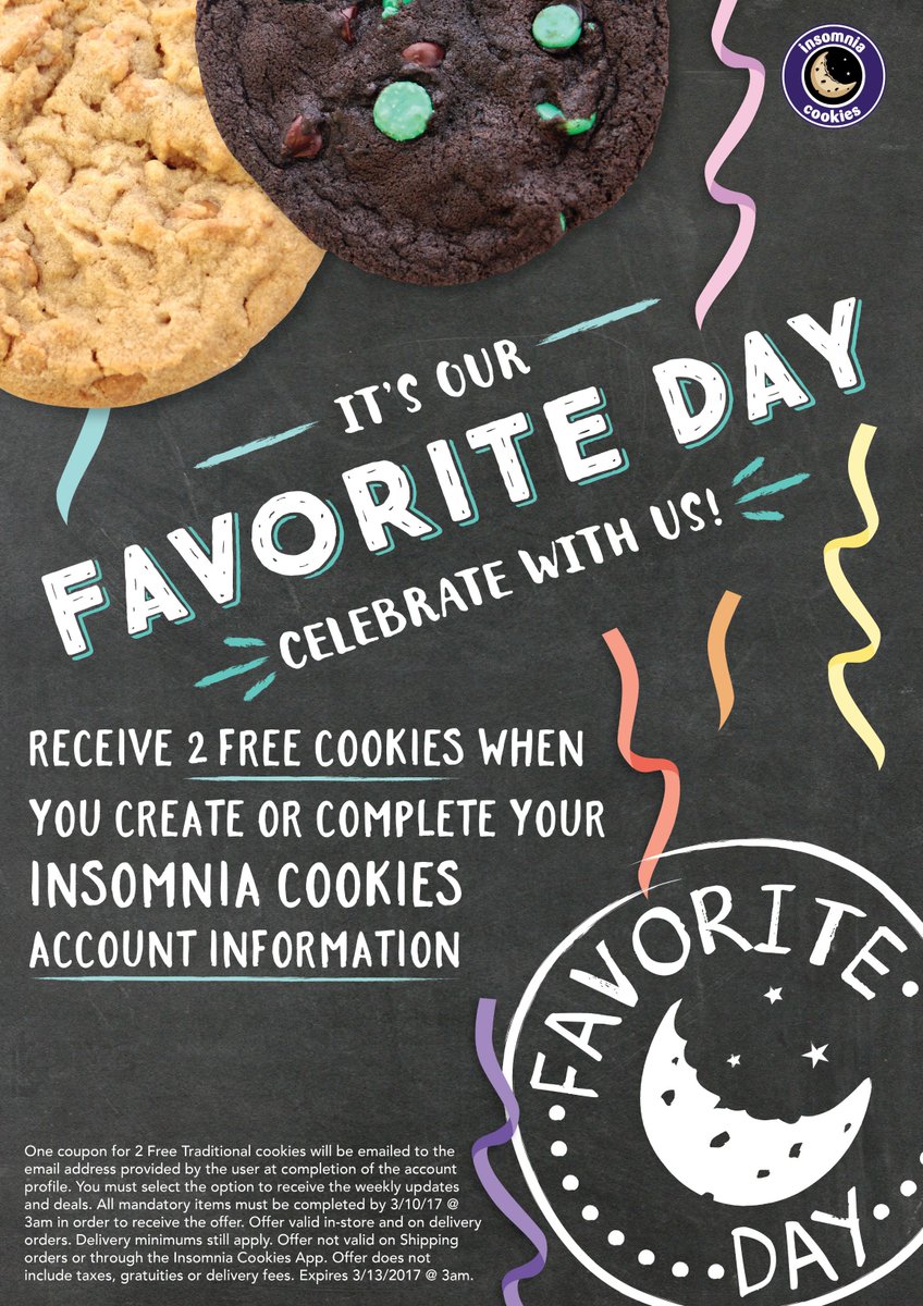 Insomnia Cookies On Twitter   They Should Accept The Code In Store