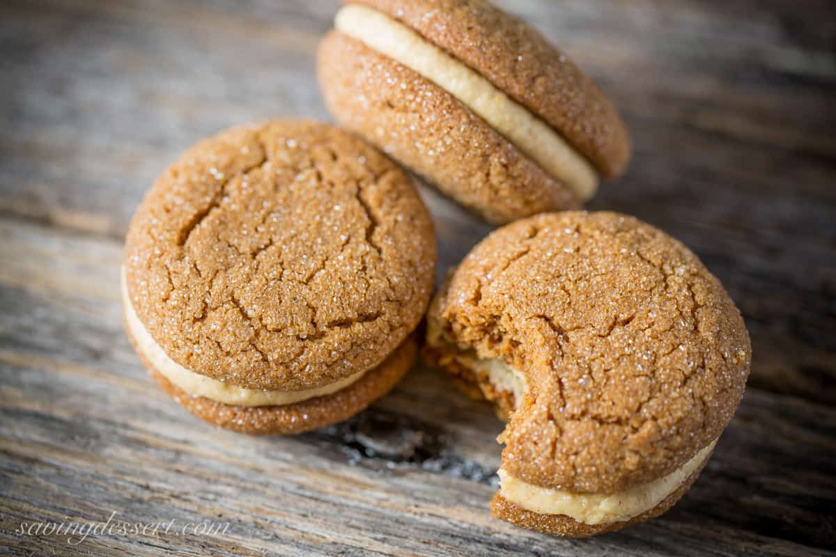 Soft Ginger Molasses Cookies With Pumpkin