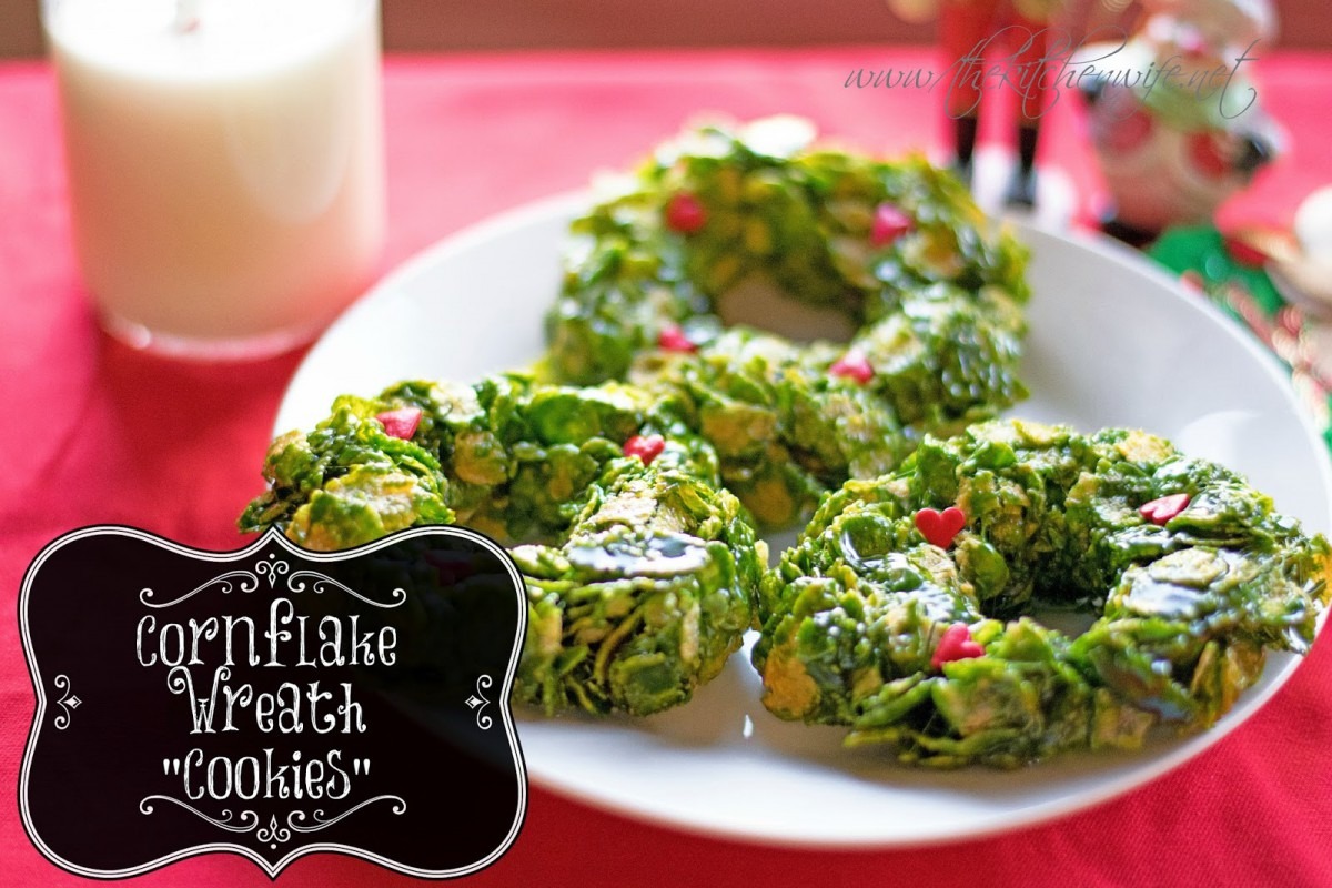 Corn Flake Wreath  Cookies