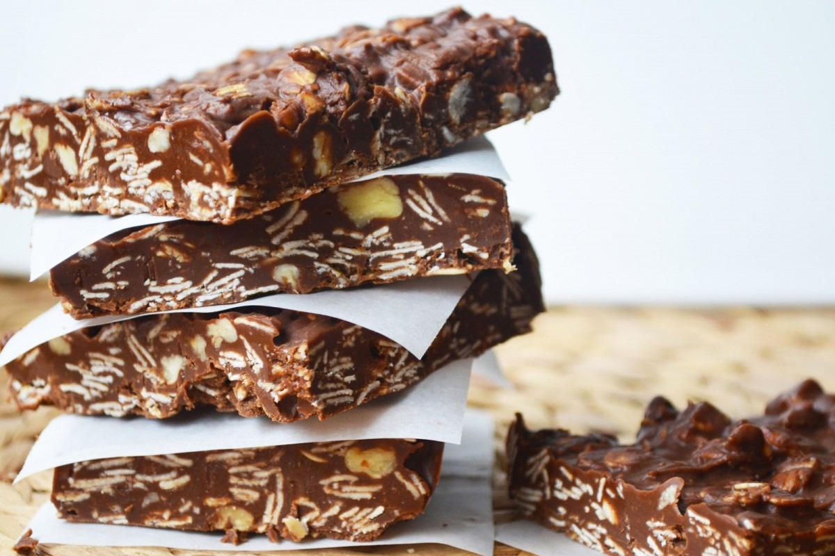 Petite Panettiere  Vegan No Bake Peanut Butter Chocolate Oat Fudge
