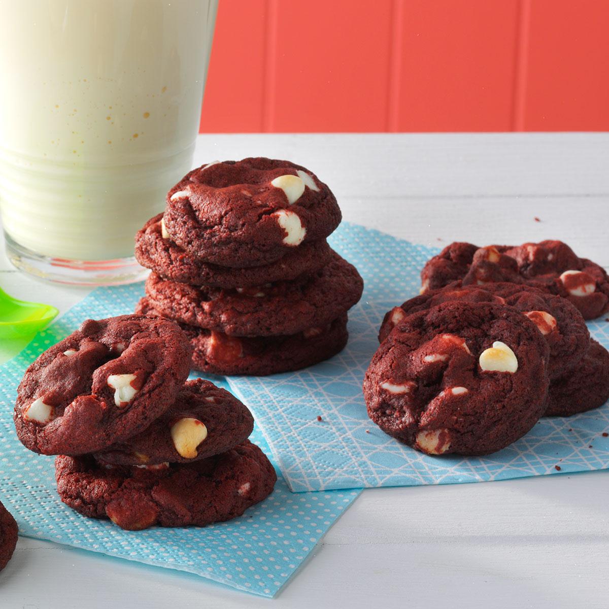 Red Velvet White Chip Cookies Recipe