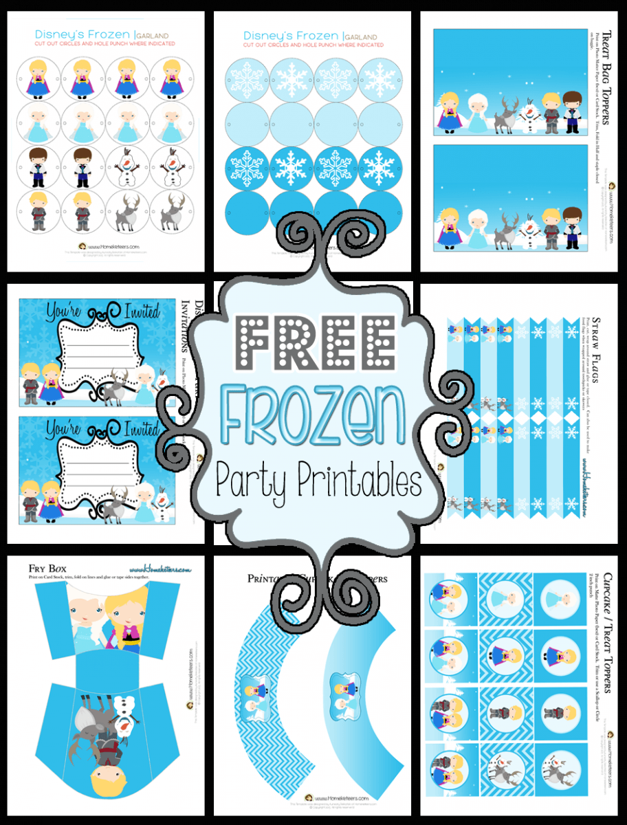 Disney's Frozen Party Printables ~ Free