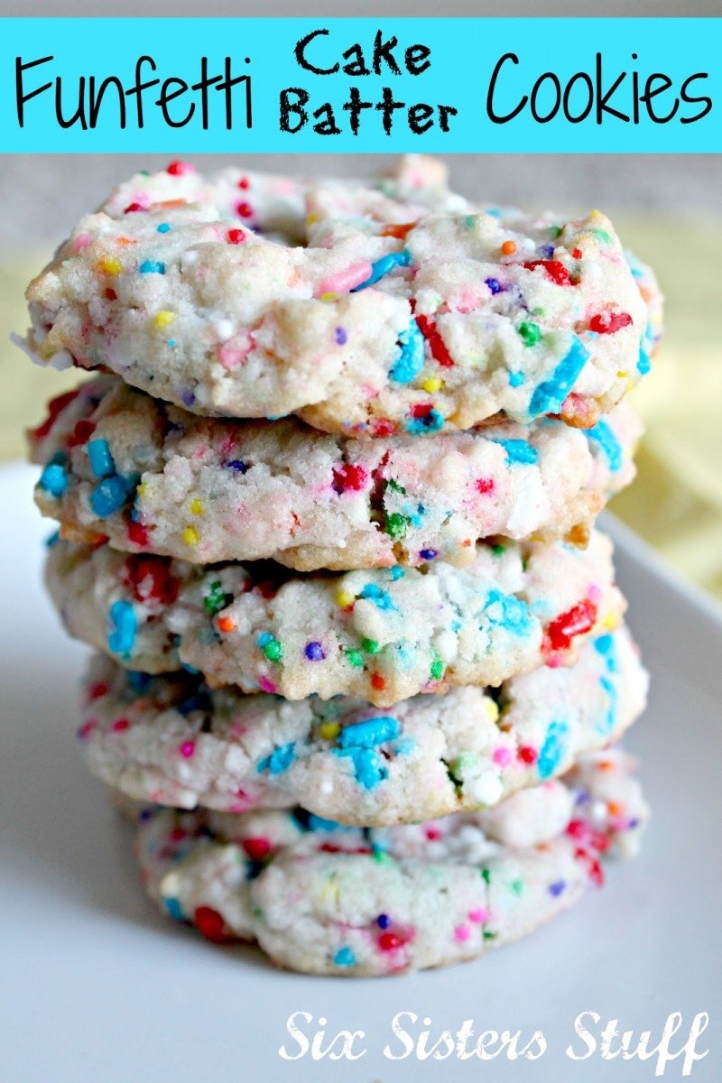 All About Cake Batter Funfetti Cookies Recipe Diethood
