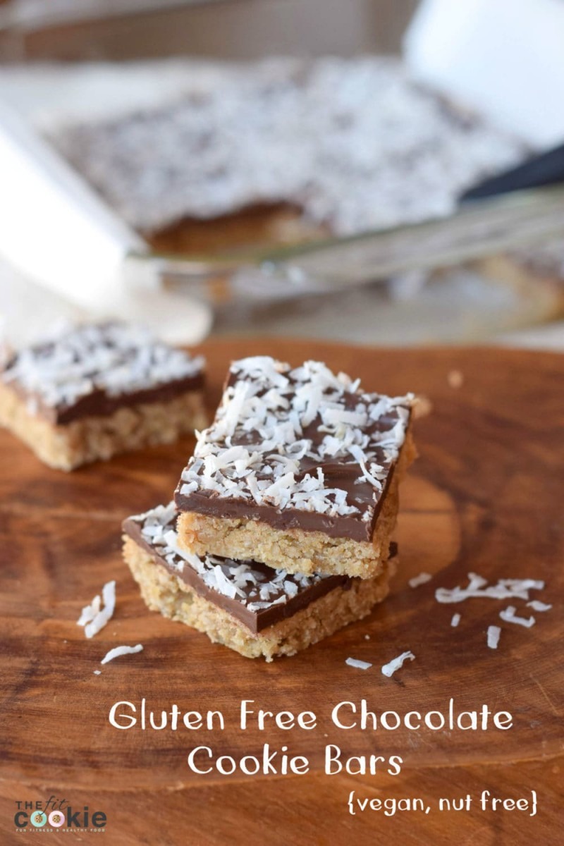 Gluten Free Chocolate Cookie Bars (vegan) â¢ The Fit Cookie