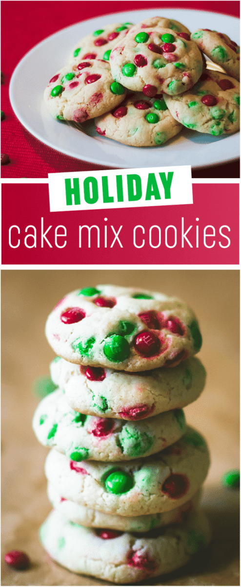 Holiday Cake Mix Cookies
