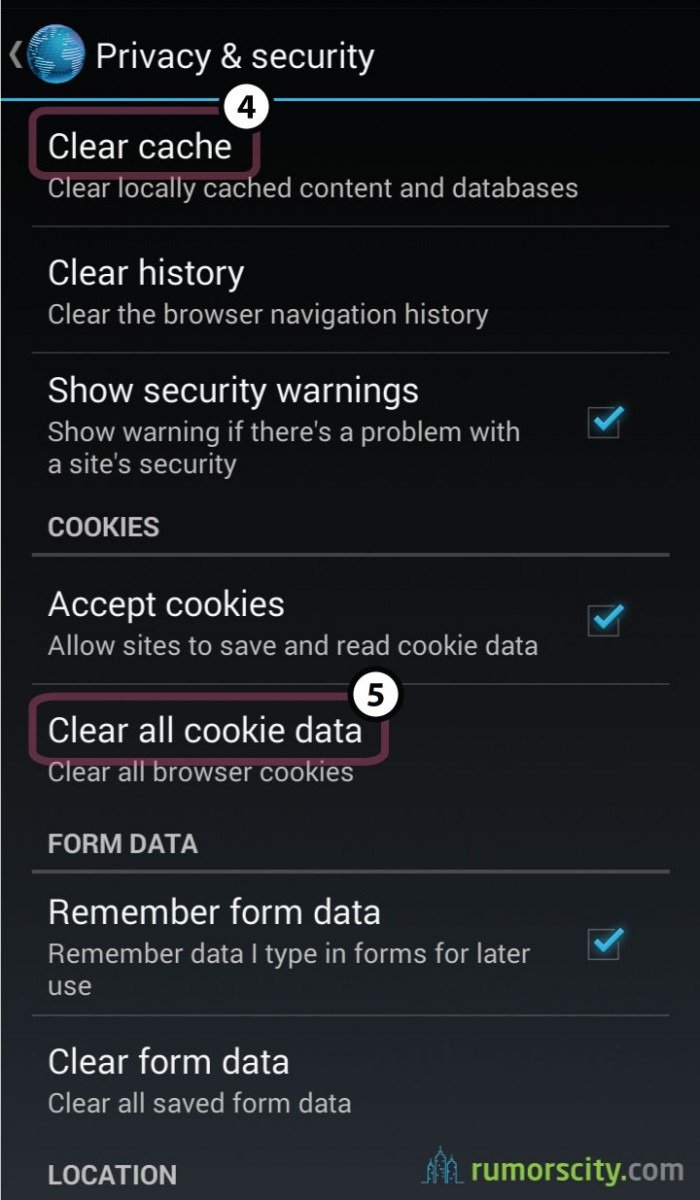 How To Clear Browser Data In Android Devices