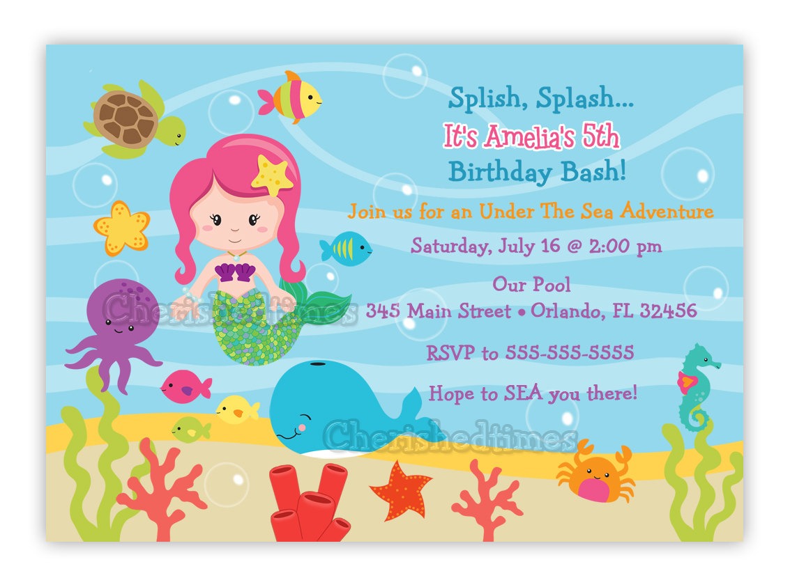 Il Fullxfull Spectacular Mermaid Under The Sea Birthday