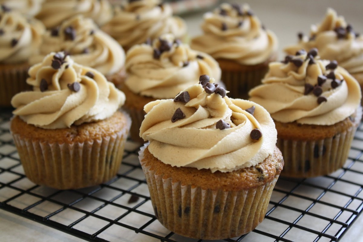 Cupcakes & Combat Boots  Chocolate Chip Cookie Cupcakes