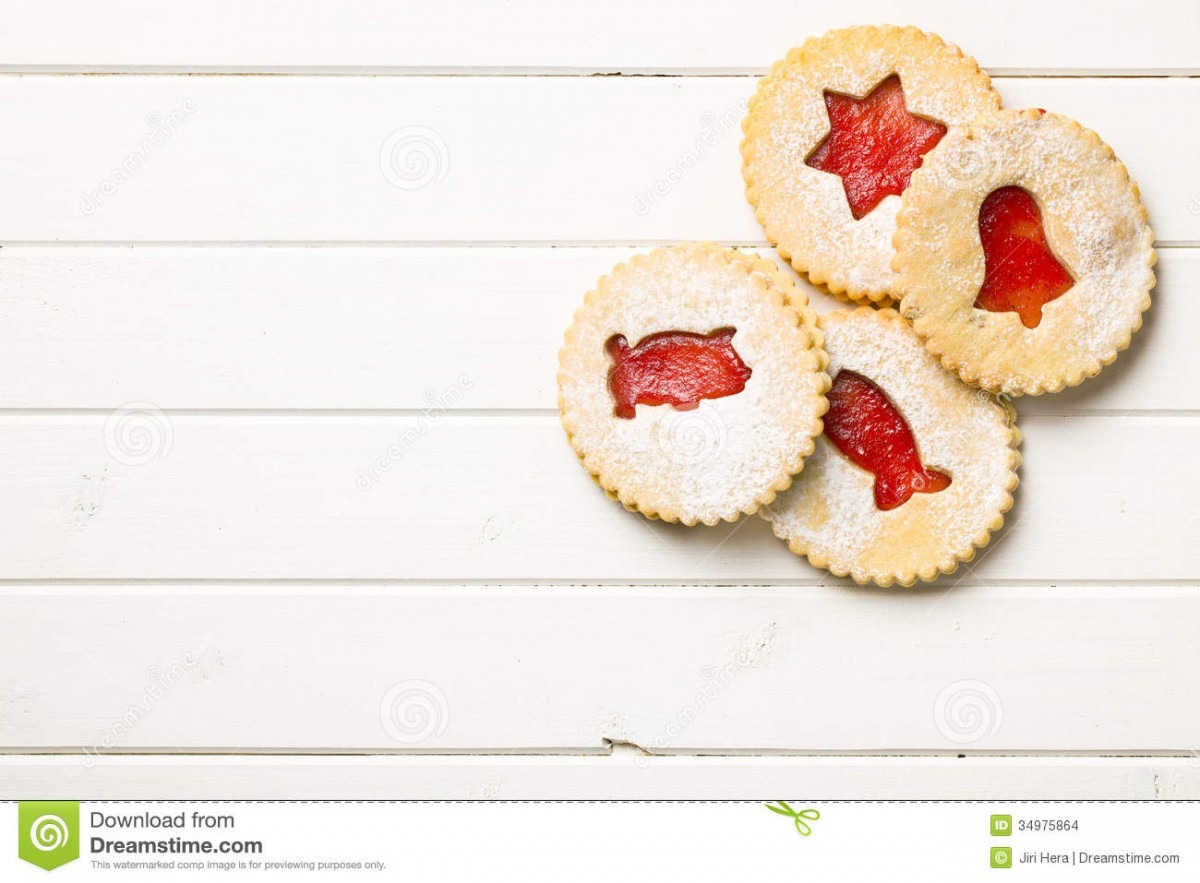 Jelly Christmas Cookies Stock Photo  Image Of Pastries