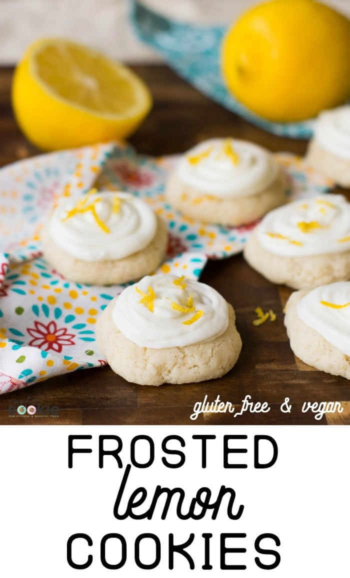 Gluten Free Frosted Lemon Cookies (vegan) â¢ The Fit Cookie