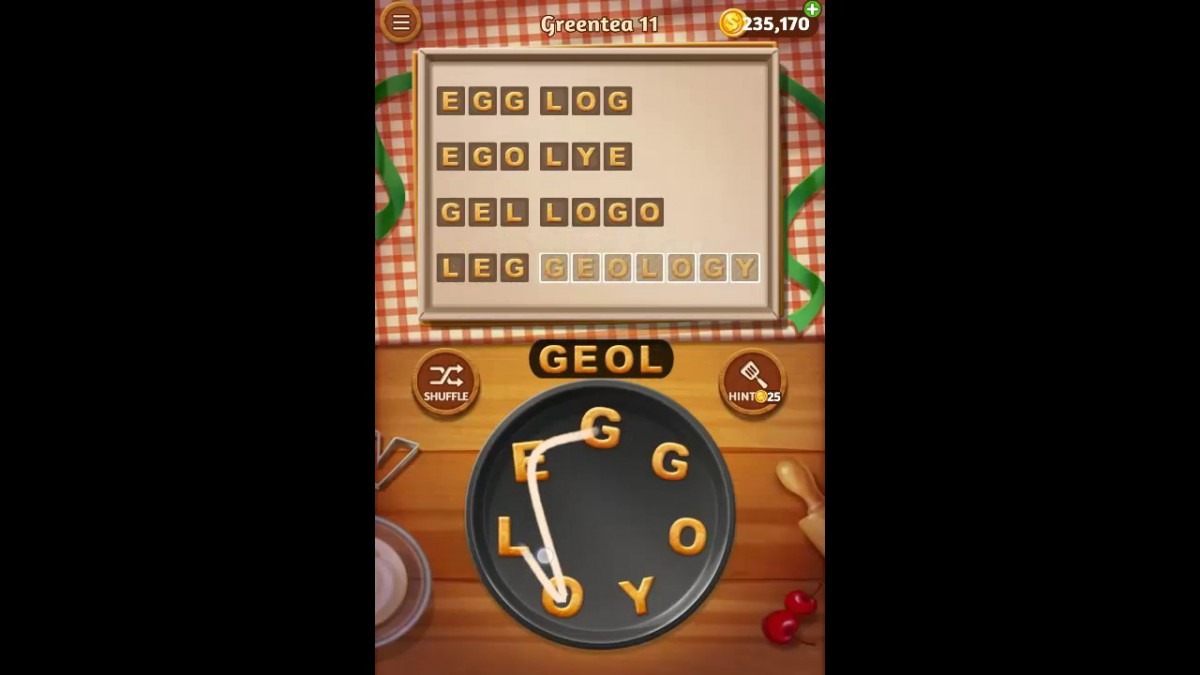 Word Cookies Greentea Pack Level 11 Answers