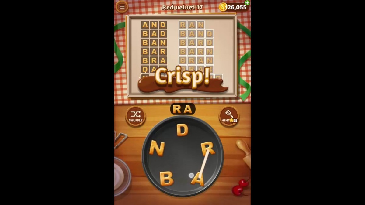 Word Cookies Red Velvet Pack Level 17 Answers