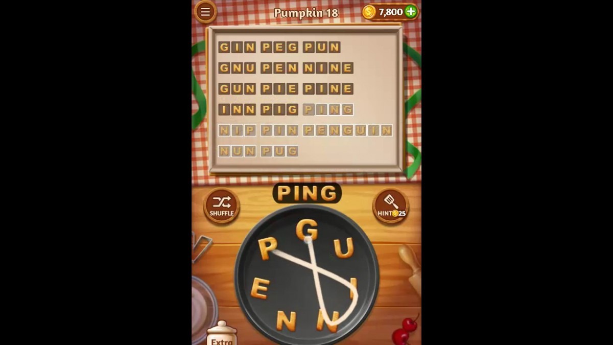 Word Cookies Pumpkin Pack Level 18 Answers
