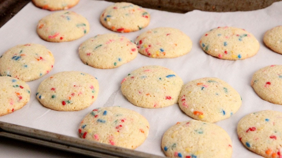 Cake Mix Confetti Cookies