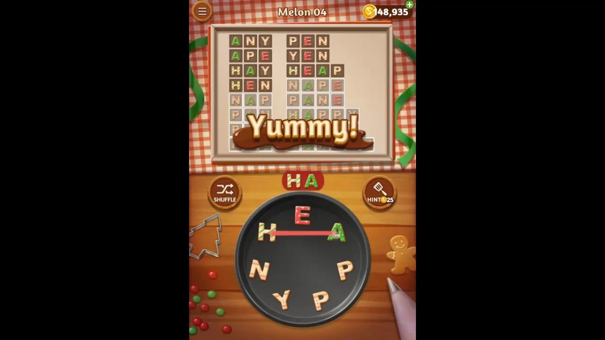 Word Cookies Melon Pack Level 4 Answers