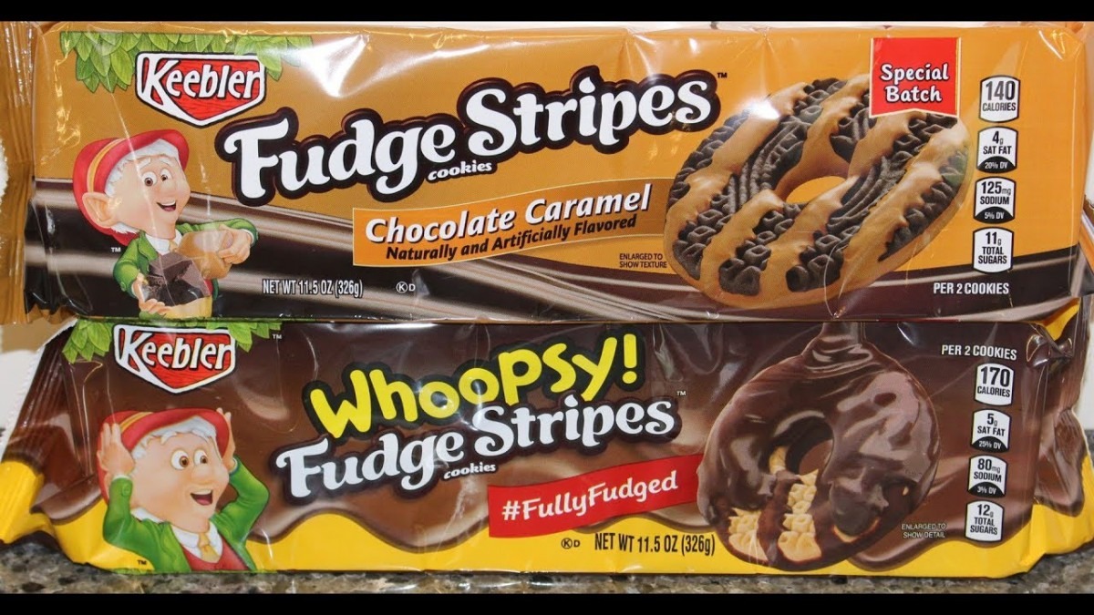 Keebler Fudge Stripes  Chocolate Caramel And Whoopsy Cookie Review