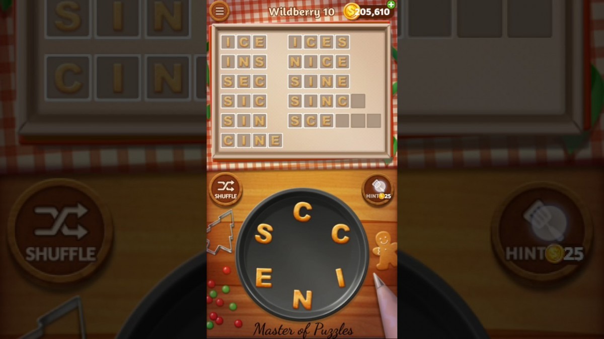 Word Cookies Wildberry Level 10 Celebrity Chef Solved
