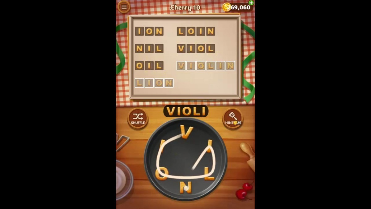 Word Cookies Cherry Pack Level 10 Answers