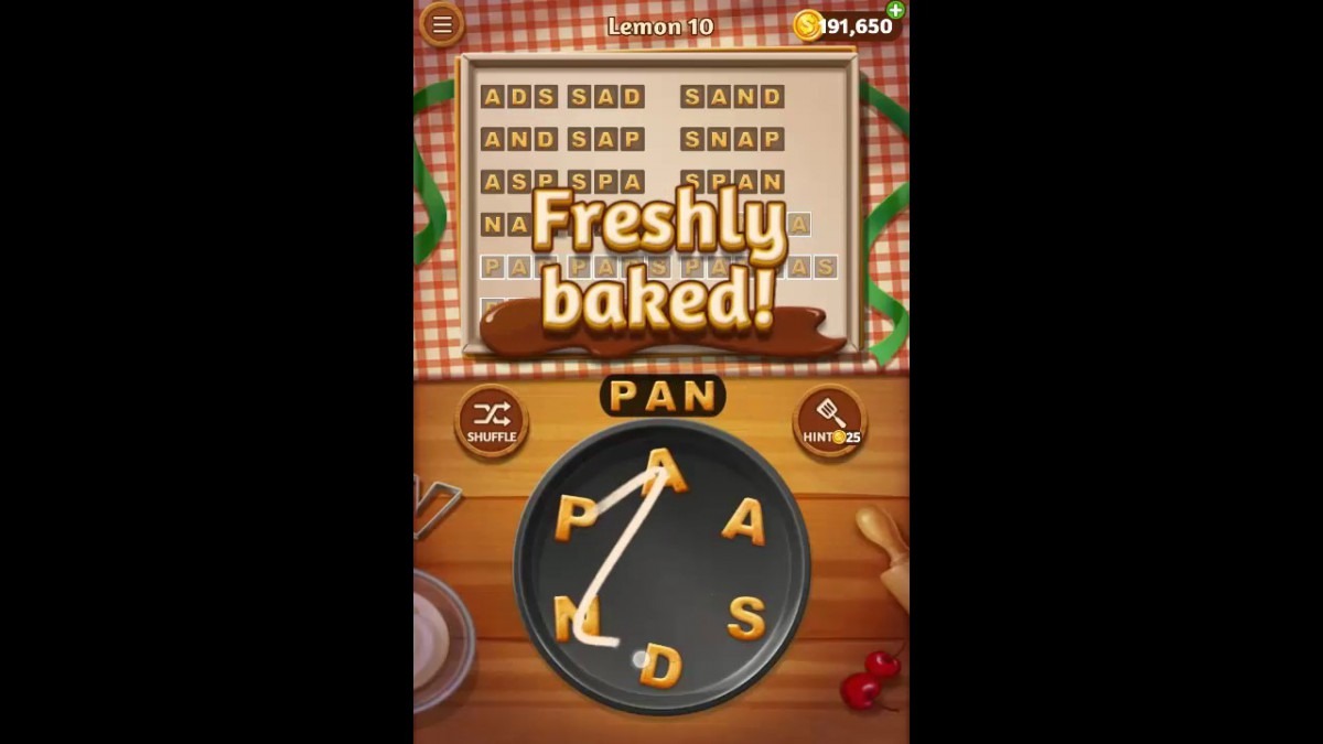 Word Cookies Lemon Pack Level 10 Answers