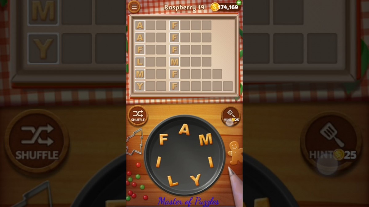 Word Cookies Raspberry Level 19 Celebrity Chef Solved