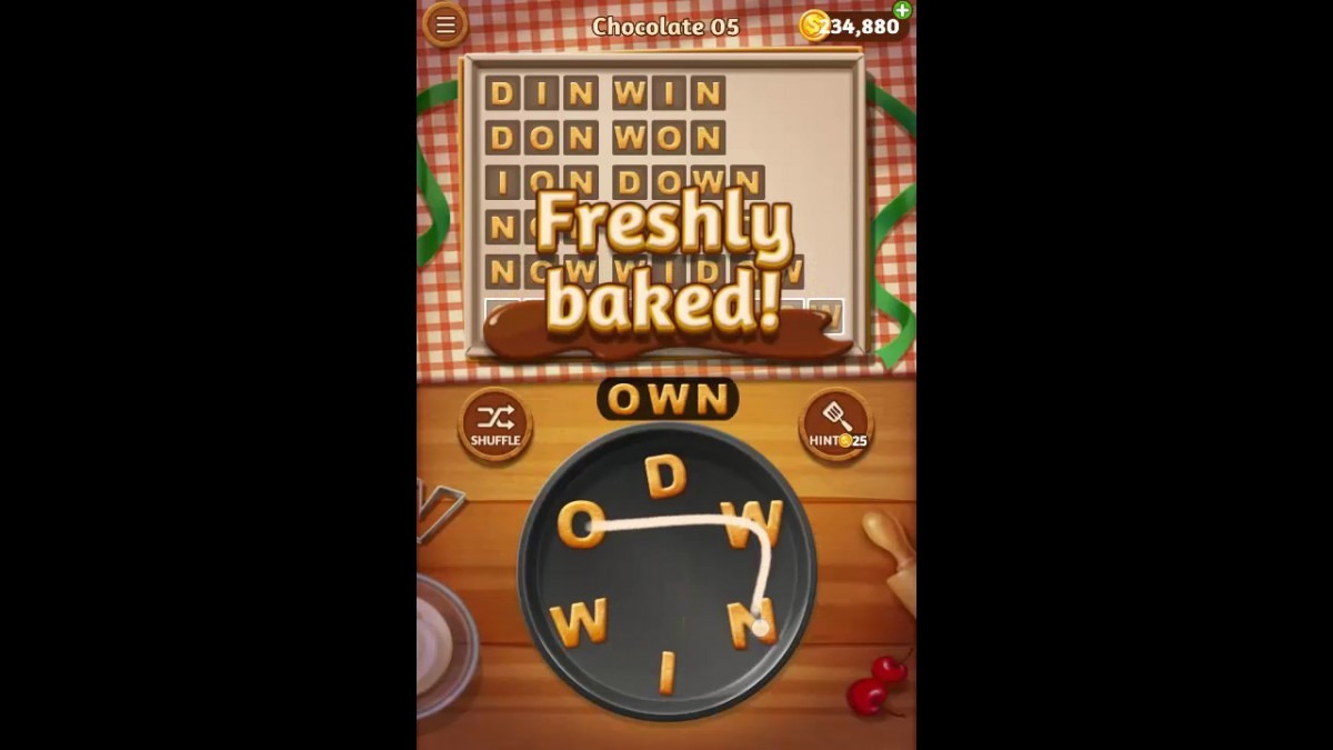 Word Cookies Chocolate Pack Level 5 Answers