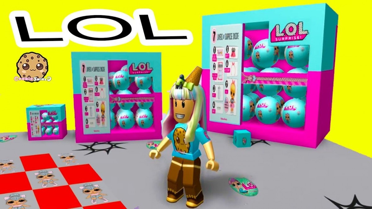 Giant Lol Surprise Box ! Roblox Obby + Random Worlds Cookie Swirl