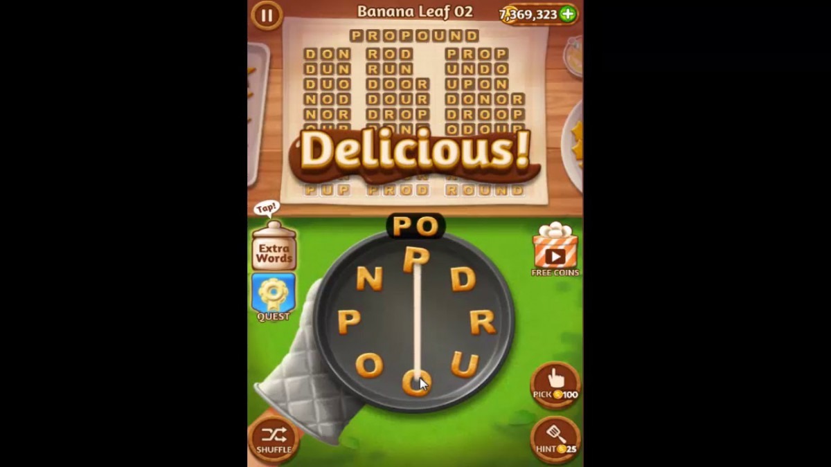 Word Cookies Banana Leaf Level 2 Answers