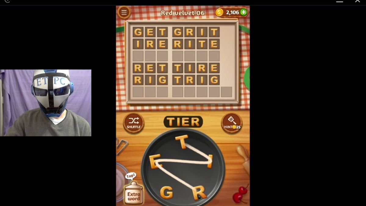 Word Cookies Red Velvet 6 Solved